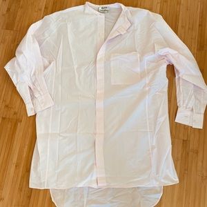 ACNE STUDIO pale pink oversized shirtdress